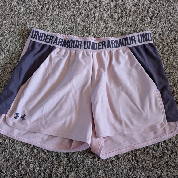 Under Armour Pants - Under Armour Women's Athletic Shorts in Pink